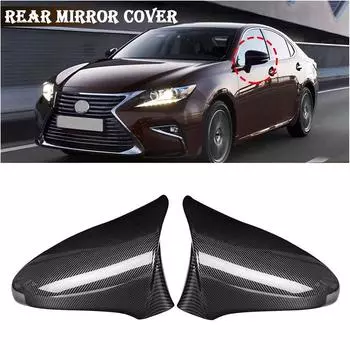 Накладка на зеркало заднего вида в стиле карбонового волокна для Lexus IS RC GS