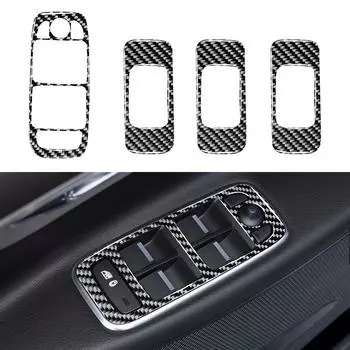Накладка панели кнопок из углеродного волокна для Jaguar F-Pace 2016-20
