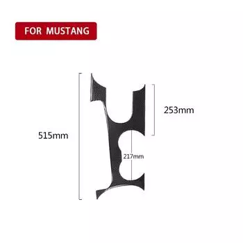 Накладка панели переключения передач из настоящего углеродного волокна для Ford Mustang 2015-19