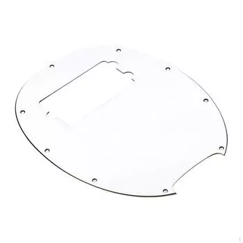 Накладка пикгарда для бас-гитары 9 отверстий Аксессуар для инструмента 4-струнные бас-гитары Пик Белый