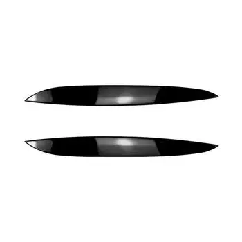 Накладки на брови передних фар из углеродного волокна, глянцевые черные, из АБС-пластика, аксессуары для Volkswagen для VW Golf 4 MK4