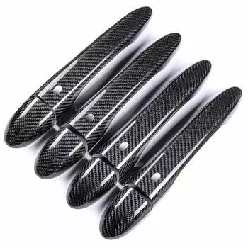 Накладки на дверные ручки из настоящего углеродного волокна для Maserati Ghibli 2014-2017 2018 2019