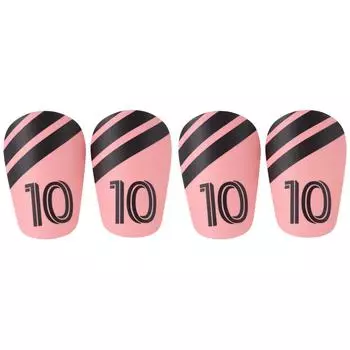 Накладки на голени для мини-футбола, легкая футбольная тренировочная доска с хвостовиком (Розовый Черный XS)