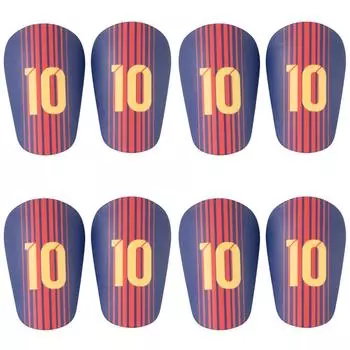 Накладки на голени для мини-футбола, легкая футбольная тренировочная доска с хвостовиком (Синий Красный XS)