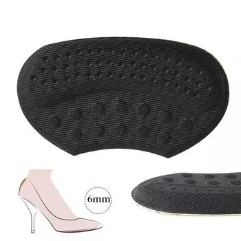 Накладки на обувь на высоком каблуке Износостойкие накладки на пятки Защитные стельки для обуви Противоскользящие накладки на каблуки Аксессуары для обуви 1pair чёрный