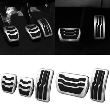 Накладки на педали автомобиля, чехол для педалей для Ford Focus 2 3 4 MK2 MK3 MK4 RS ST 2005-2017 Kuga Escape 2009-2015 AT 2Pcs