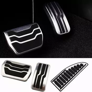 Накладки на педали автомобиля из нержавеющей стали, чехол для Ford Focus 2 3 4 MK2 MK3 MK4 RS ST 2005-2020 Kuga Escape 2009-2020 Rest Pedal