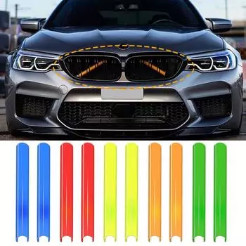 Накладки на переднюю решетку автомобиля для Bmw F10 F11 F07 F01 F02 F06 F12 F45 F48 5 6 7 серии, аксессуары для украшения автомобиля