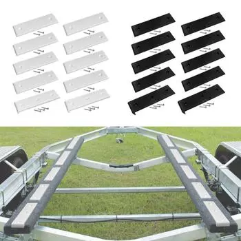 Накладки на полки для лодочных прицепов и накладки на полки для лодочных прицепов для облегчения спуска и погрузки лодки на/с прицепа 3 X 10 белый