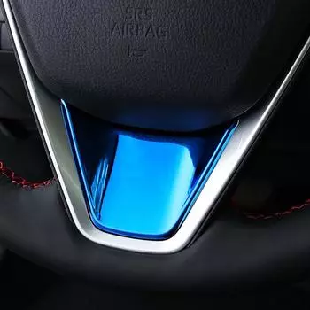 Накладки на руль автомобиля из углеродного волокна для Toyota Camry V70 70 2018 2019 2020 2024 2024 Аксессуары Украшения Sport Se синий