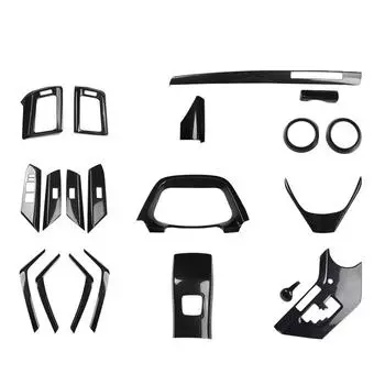 Накладки на рулевое колесо из углеродного волокна, накладки на подлокотник, наклейки на розетку ABS для Toyota Rav4 2013 - 2018 гг. Автомобильные аксессуары