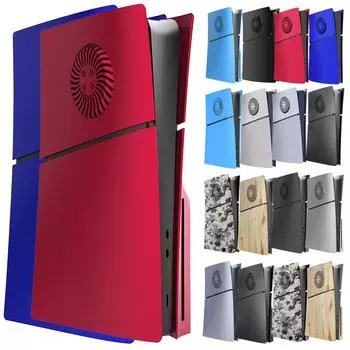 Накладки с вентиляционными отверстиями Жесткая лицевая панель для PS5 Slim Digital/Disc Edition 2.0 digital version чёрный