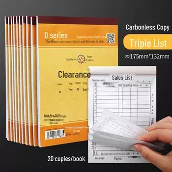 Накладная на склад безугольной копии Qinglian D128, большого размера, 36 тыс., 20 листов.