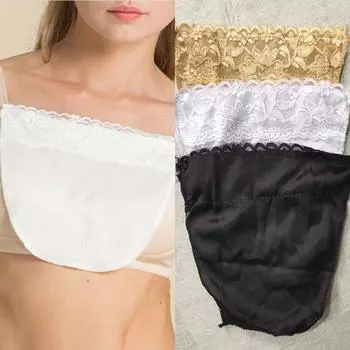 Накладной бюстгальтер с металлическим лифчиком-кнопкой и скрытым кружевом, имитация панелей, аксессуары a random