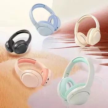 Накладные беспроводные наушники, складные игровые проводные наушники, Bluetooth-наушники для использования на мобильном телефоне хаки