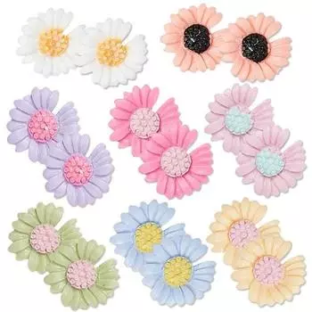 Накладные ногти Chic Fit Nail Pastel Flower, 8 видов, набор из 2 шт. ZN0180, 1 набор, разноцветные