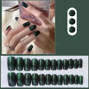 Накладные ногти Длинные накладные ногти Квадратные ногти Полное покрытие на ногтях Ногти с постепенным изменением дизайна Очень длинные с 2 мл клея