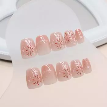 Накладные ногти Длинные накладные ногти Квадратные ногти Полное покрытие на ногтях Ногти с постепенным изменением дизайна Очень длинные с 2 мл клея