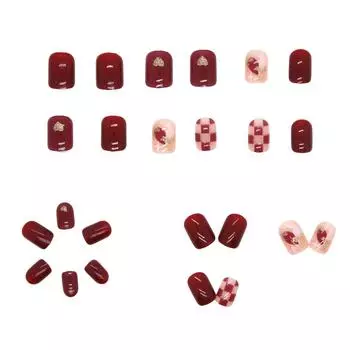 Накладные ногти Длинные накладные ногти Квадратные ногти Полное покрытие на ногтях Ногти с постепенным изменением дизайна Очень длинные с 2 мл клея