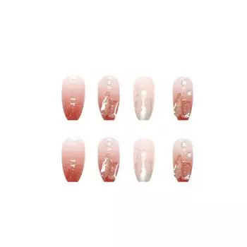 Накладные ногти Длинные накладные ногти Квадратные ногти Полное покрытие на ногтях Ногти с постепенным изменением дизайна Очень длинные с 2 мл клея