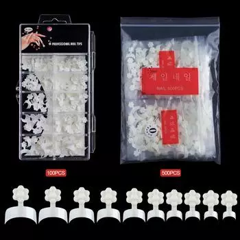 Накладные ногти для наращивания ногтей, накладные ногти для французского маникюра «сливовый цвет», накладные ногти, 500 штук, накладные ногти для французского маникюра «полумесяц», накладные ногти для художественного маникюра