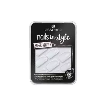Накладные ногти Essence Nails In Style 11-прозрачные белые 12 шт.