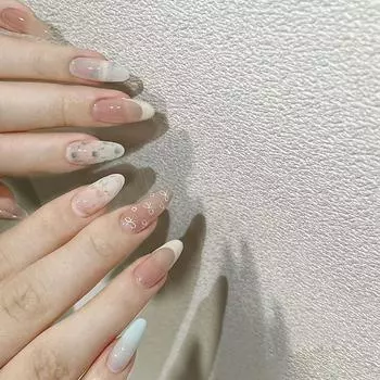 Накладные ногти, однотонные, съемные, накладные ногти, накладные ногти с принтом, простые, 24 шт.