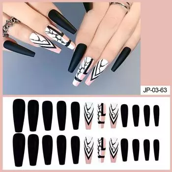 Накладные ногти, съемные европейские и американские накладные ногти, балетные ногти, накладные ногти