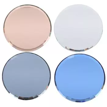 Накладные ногти Зеркало Стеклянная Демонстрационная Доска Дизайн Ногтей Маникюр Дисплей Рисование Инструмент Для Смешивания Цветов Champagne