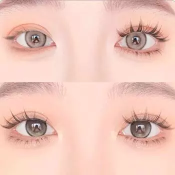 Накладные ресницы без клея для наращивания ресниц, индивидуальные пучки накладных ресниц ежедневно Purple 10-12mm