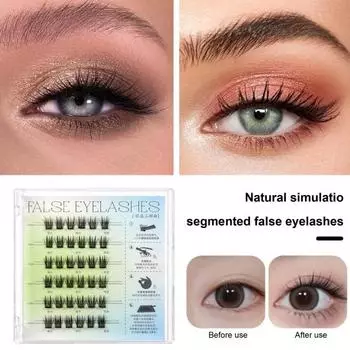 Накладные ресницы без клея, легкое нанесение, естественный вид, многоразовые самоклеящиеся накладные ресницы, женские аксессуары F