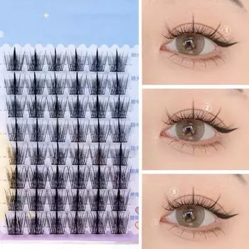 Накладные ресницы Fairy, ультратонкие, натуральные, легкие, многоразовые, легко наносимые, накладные ресницы для наращивания ресниц