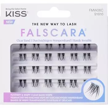 Накладные ресницы KISS Falscara, упаковка прозрачная, 24 шт.