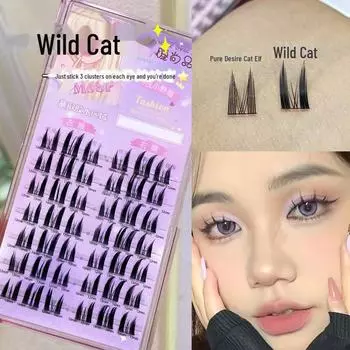 Накладные ресницы Menglash Pure Desire Cat Elf - натуральный стиль, один пучок