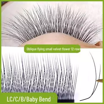 «Накладные ресницы Oblique Velvet Flower LC Длина — натуральные, супермягкие, эксклюзивно для косметических магазинов» 11mm