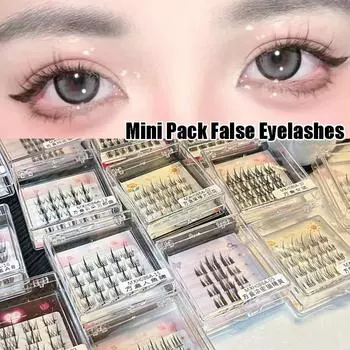 Накладные ресницы смешанного стиля, мини-упаковка, ресницы, горячие индивидуальные пучковые ресницы, наращивание ресниц