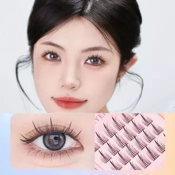 Накладные ресницы своими руками Тонкие самоклеящиеся накладные ресницы Мягкие сегментированные накладные ресницы Вечеринка B7650