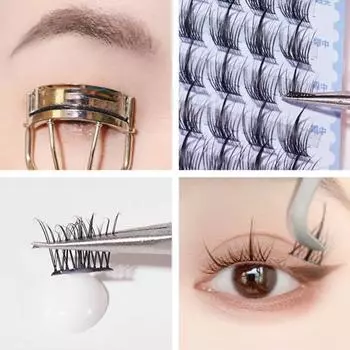 Накладные ресницы Yousheng Fairy, ультратонкие, натуральные, легкие, многоразовые, простые в применении, накладные ресницы для наращивания ресниц