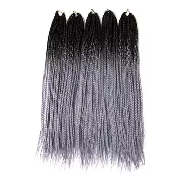 Накладные волосы Feibin 5 пар 22 штуки в Blaze Hip Hop Dance Hairstyle Jumbo Gradient Hair Hip Hop Hair Black Парики, набор, набор, косички,