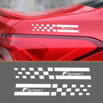 Наклейка Bokos Car Garnish, наклейка на центральную стойку, декоративная наклейка на окно спортивного автомобиля, подходит для Lexus, белая, устойчивая к царапинам