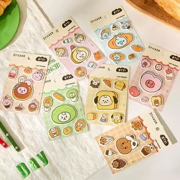 Наклейка BT21 «Детская выпечка» (8 вариантов) Mang