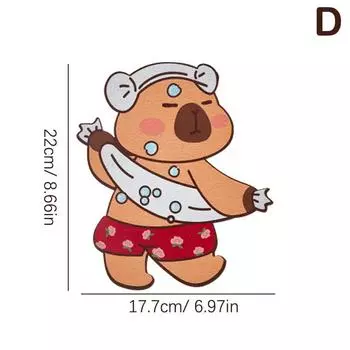 Наклейка-дезодорант Capybara для ванной комнаты, наклейки на крышку унитаза, дезодорант, самоклеящаяся наклейка для удаления запаха, декор для ванной комнаты и гостиной as the picture