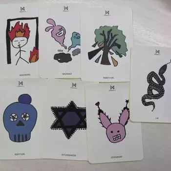 Наклейка для хранения Monsta X