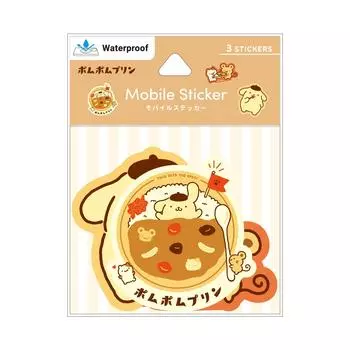 Наклейка для мобильного телефона с персонажами Gourmandise Sanrio Pompompurin SANG-305PN