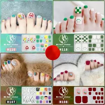 Наклейка для ногтей 3D наклейка для ногтей с бриллиантами Водонепроницаемая долговечная белая наклейка для ногтей H101