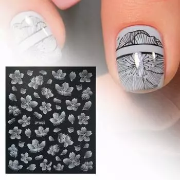 Наклейка для ногтей Бабочка Луна Гравированный дизайн Красота Бумага Многоформенный Декор для ногтей 1