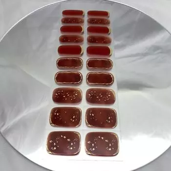 Наклейка для ногтей для фототерапии, гель, светоотверждаемая лампа для выпечки, отверждение, сплошной цвет, бронзовый цветок, ремесло 002