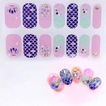 Наклейка для ногтей Съемный дизайн ногтей Несколько стилей Патчи для декора ногтей 8