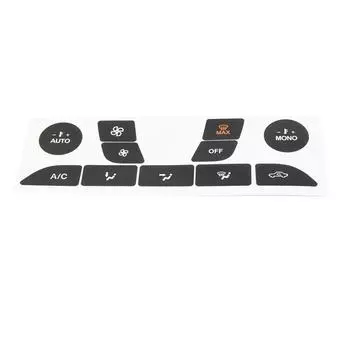 Наклейка для ремонта кнопки A/C, аксессуары, декоративная для автомобиля, высококачественный винил, прочный для Ford Focus 1999-2005 CHINA
