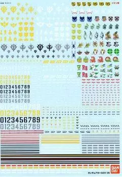 Наклейка Гандам DX 05 - One Year War / система Диона]